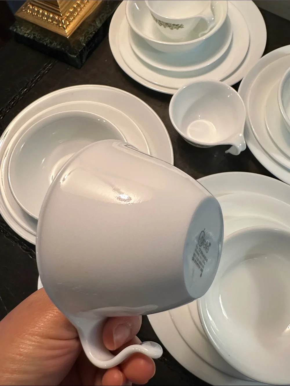 Vintage Corelle winter Frost white dinner set